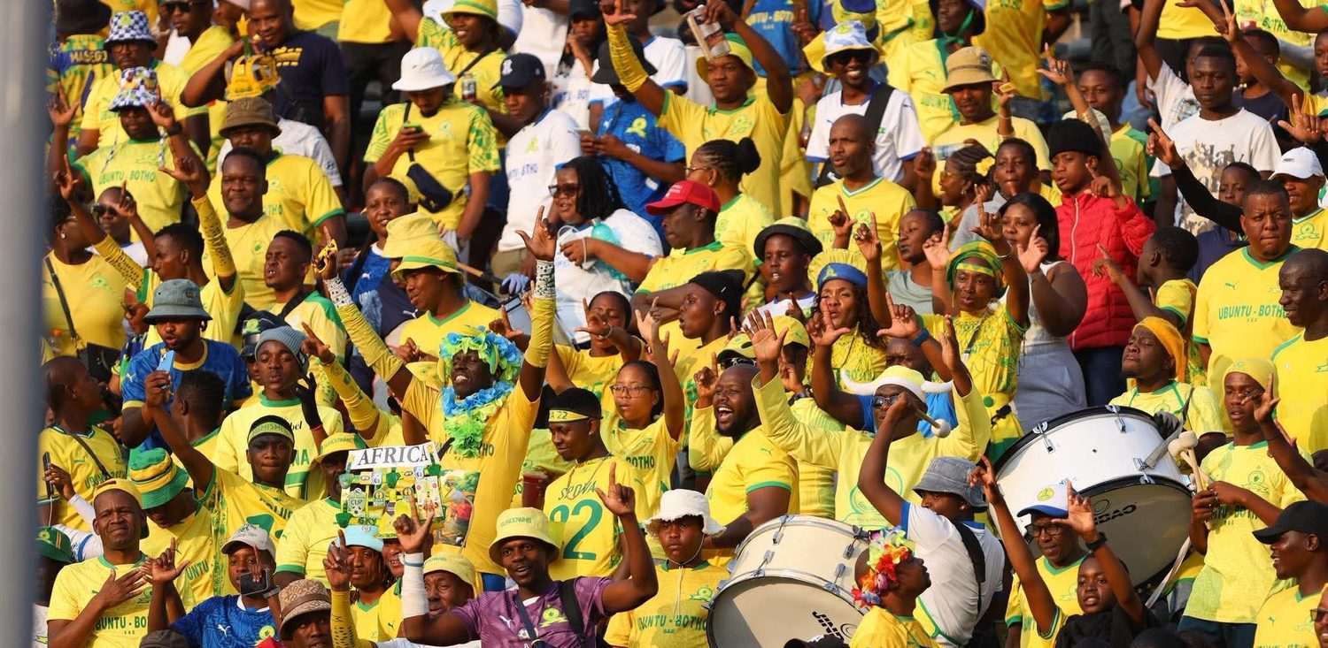 Mamelodi Sundowns fans at Loftus Versfeld Stadium
