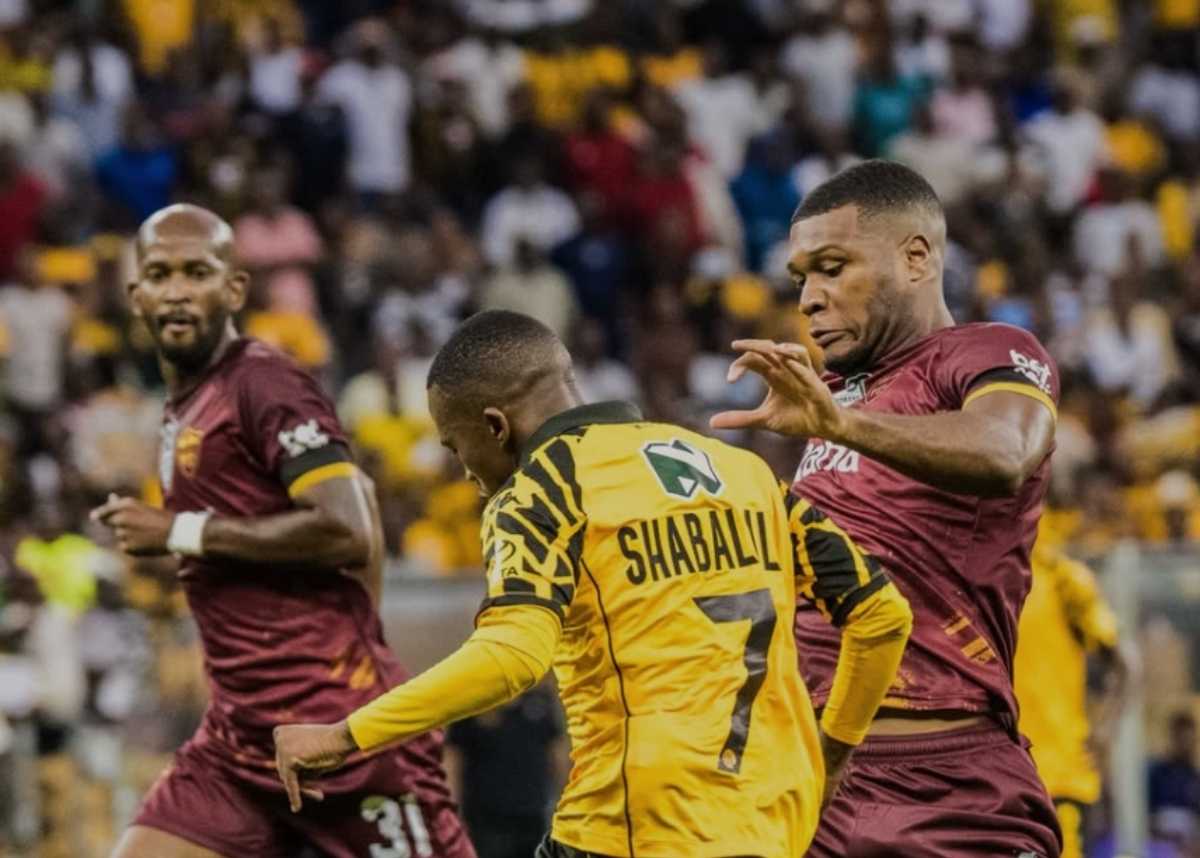 Mduduzi Shabalala makes a goal attempt for Kaizer Chiefs against Stellenbosch FC in the Nedbank Cup round of 32 at the DHL Stadium. Image: KC Official/Instagram