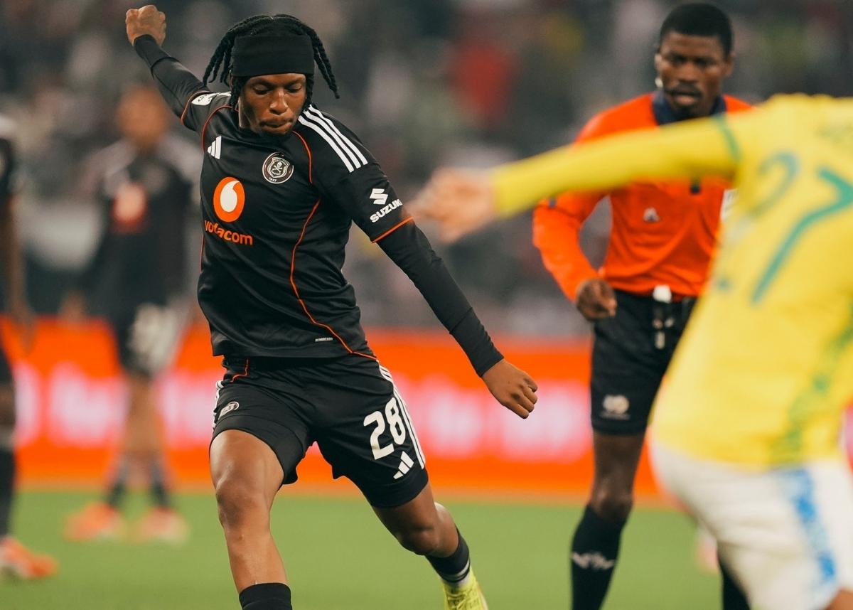 Patrick Maswanganyi plays for Orlando Pirates against Mamelodi Sundowns in the Betway Premiership at the FNB Stadium. Image: Orlando Pirates