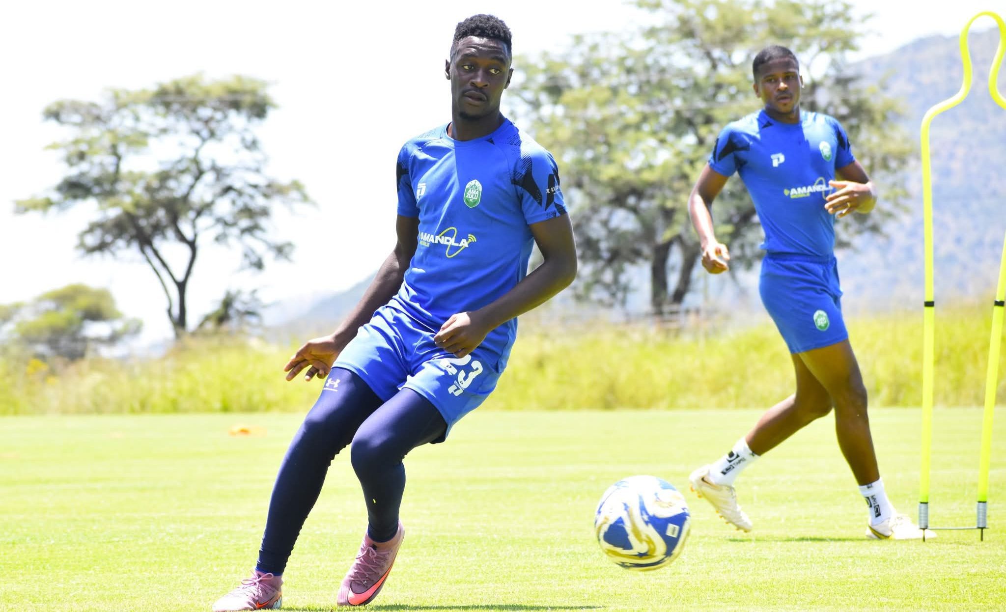 Thandolwenkosi Ngwenya during AmaZulu FC training