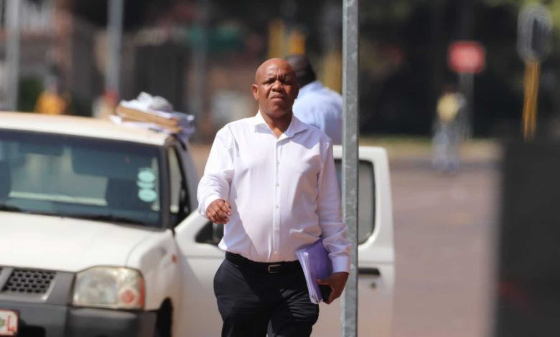 Marumo Gallants boss Abram Sello arriving at the Polokwane High Court in Limpopo 