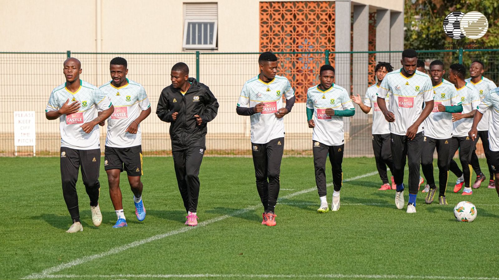 Bafana Bafana CHAN players at training