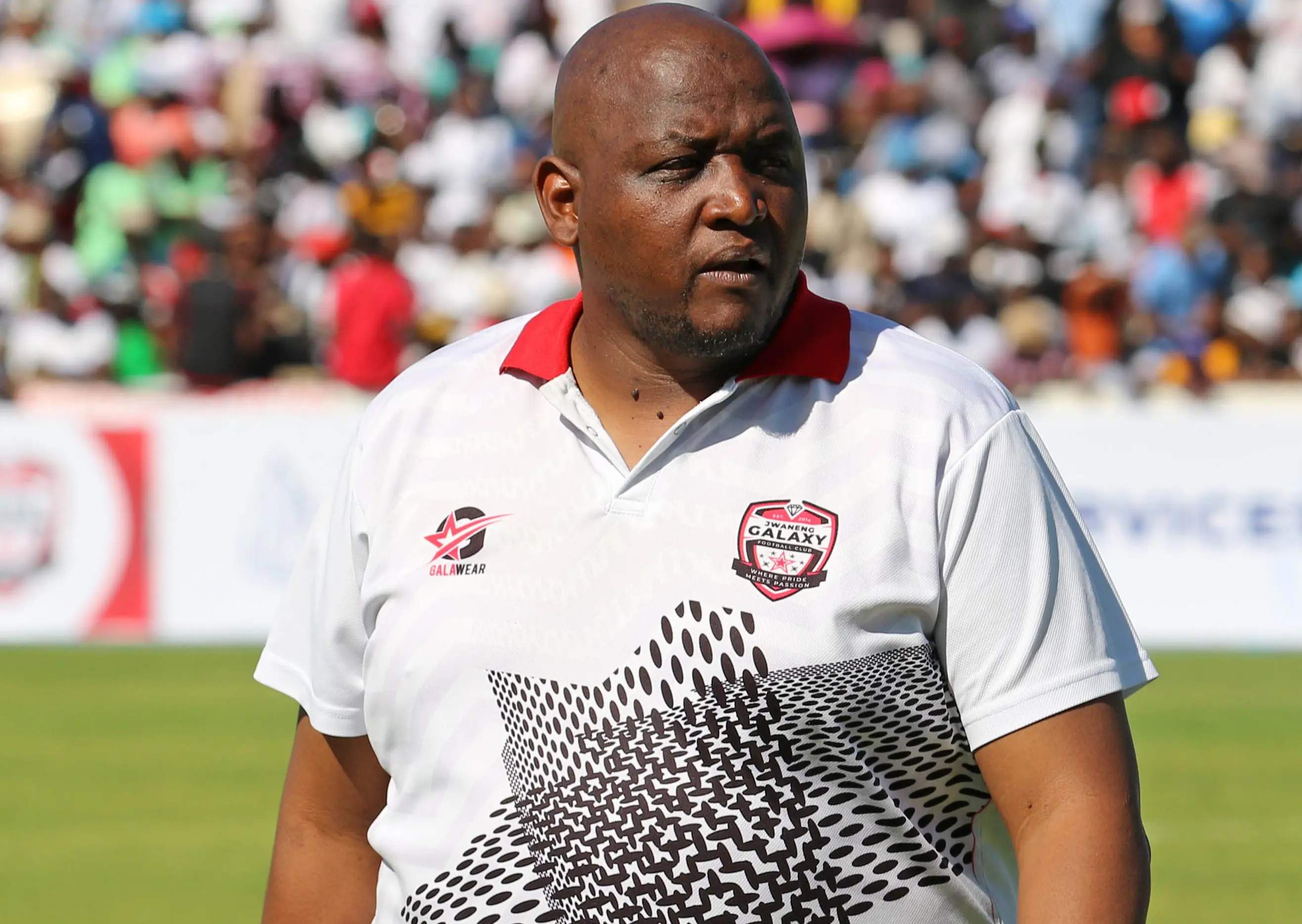 Botswana national team coach Morena Ramoreboli while at Jwaneng Galaxy 