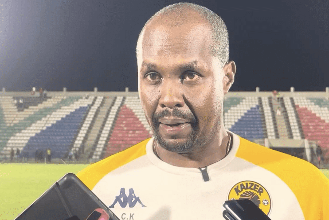 Kaizer Chiefs co-coach Cedric Kaze speaking