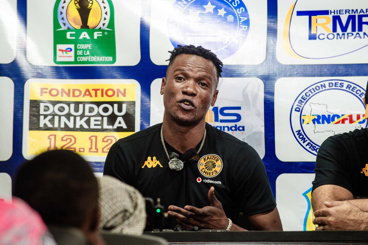 Kaizer Chiefs winger Glody Makabi Lilepo speaking