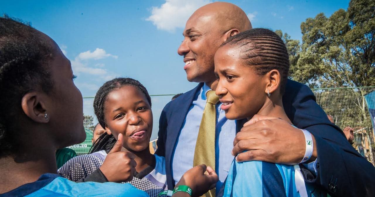 Kaizer Motaung Jr with Kaizer Chiefs