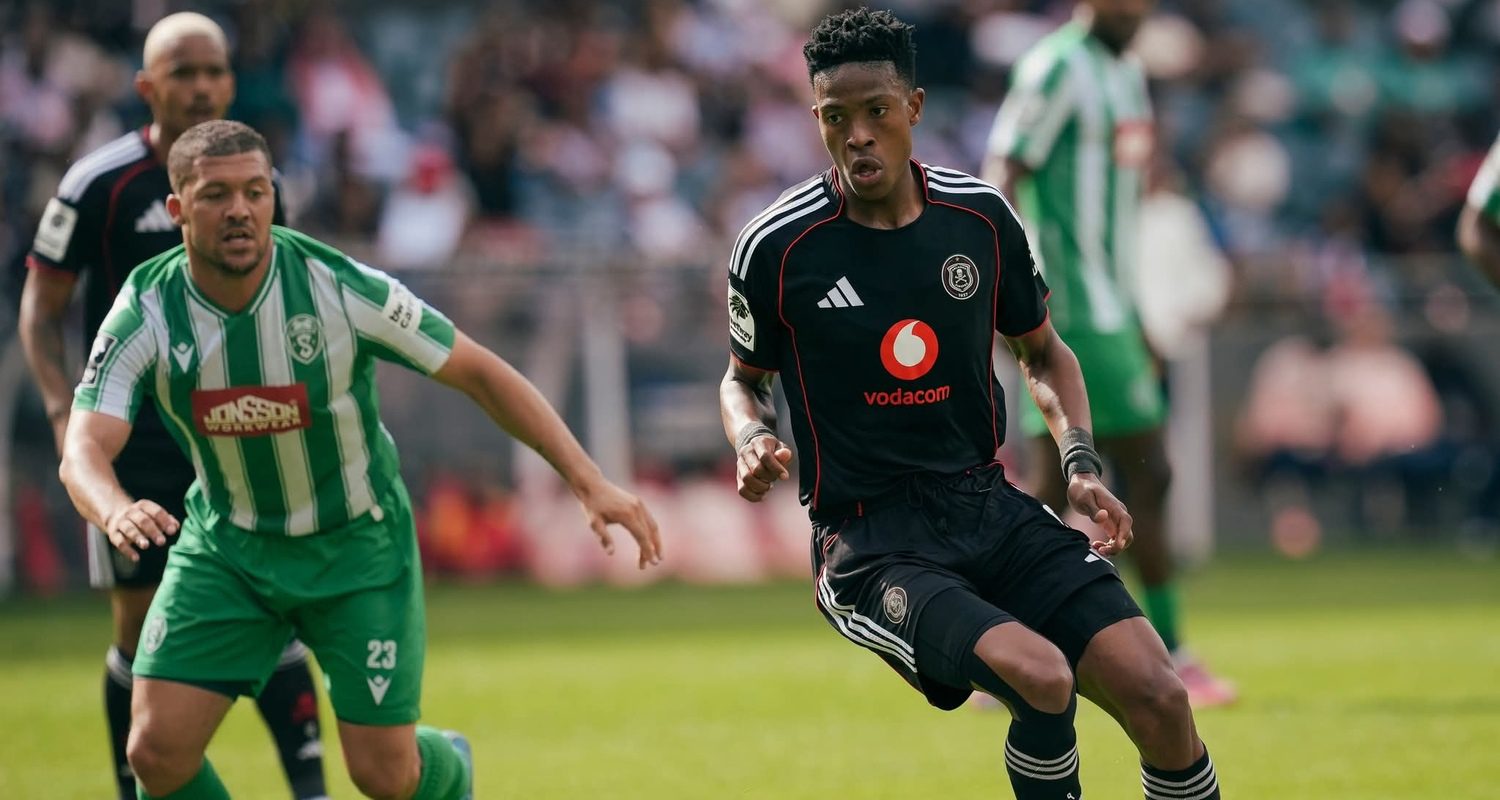 Orlando Pirates in action agains Siwelele FC