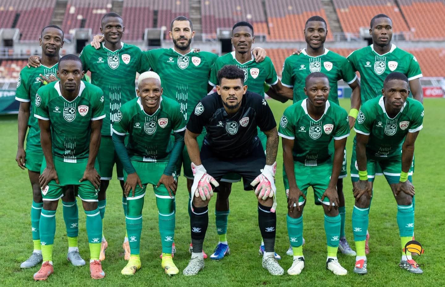 The Sekhukhune United starting Line-up against Milford FC at the New Peter Mokaba Stadium. 