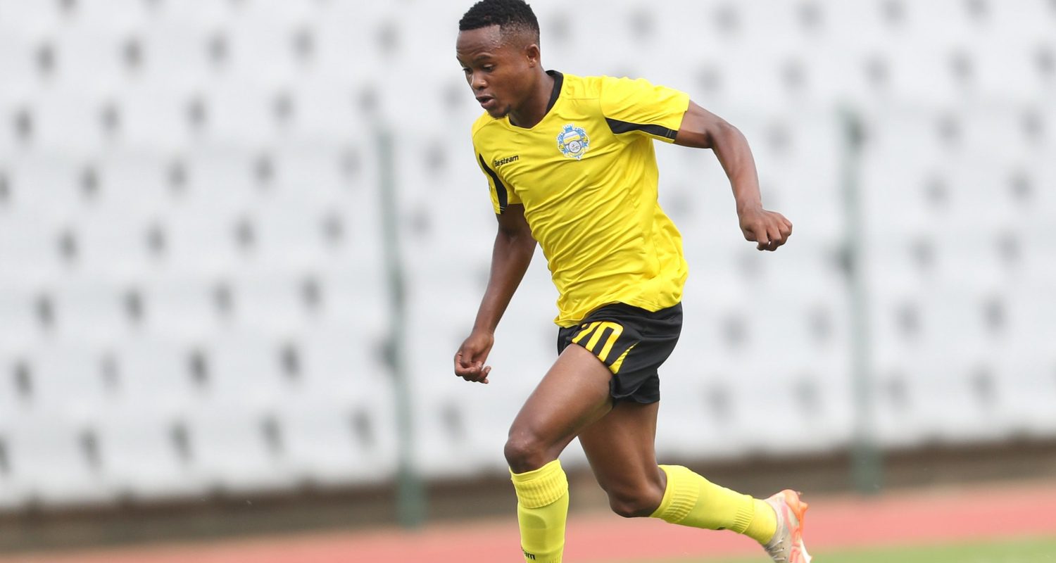 Tebogo Tlolane in action for Leicesterford City FC