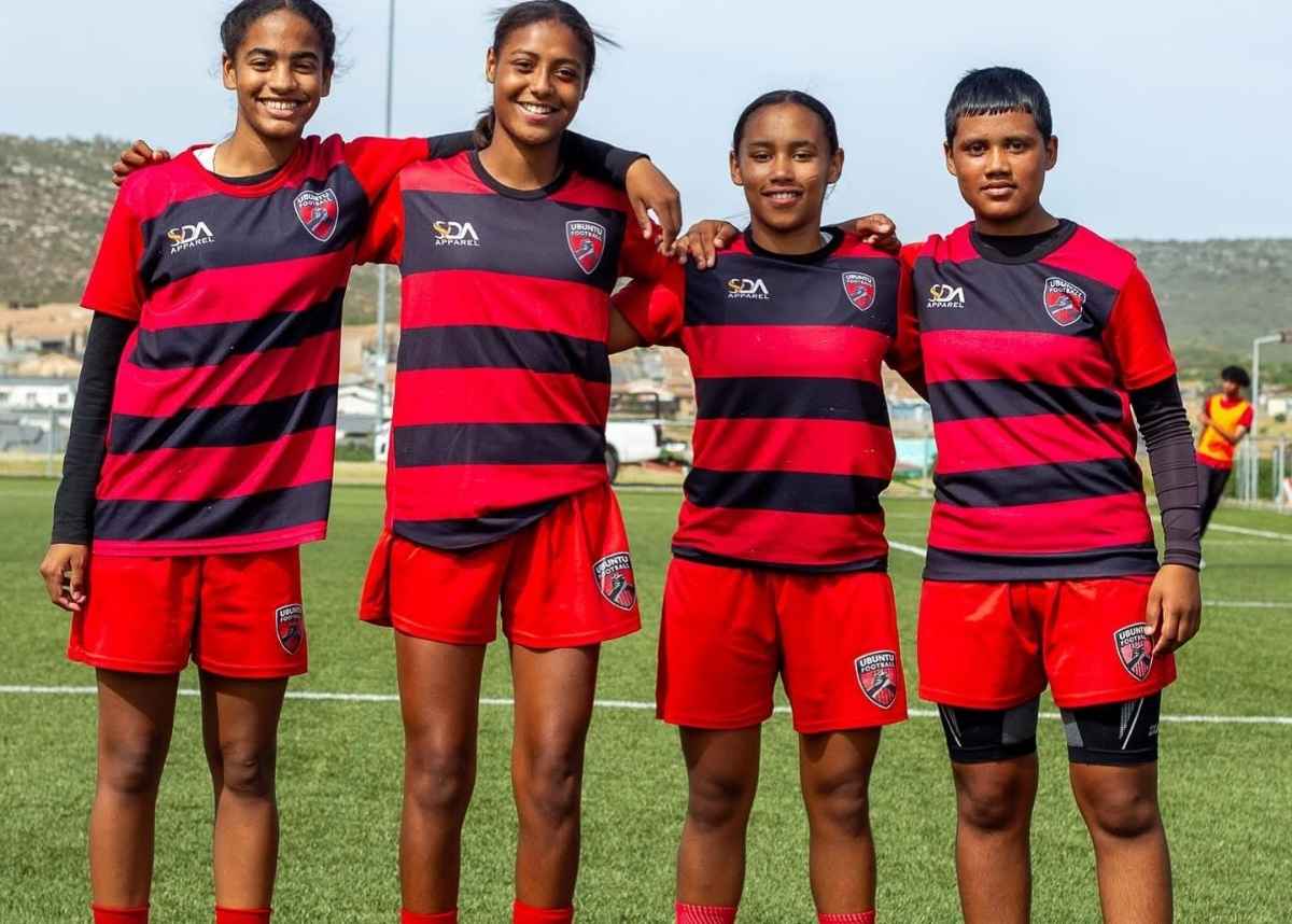 Ubuntu Acedemy FC Girlls's U14 players. Image: Ubuntu FC