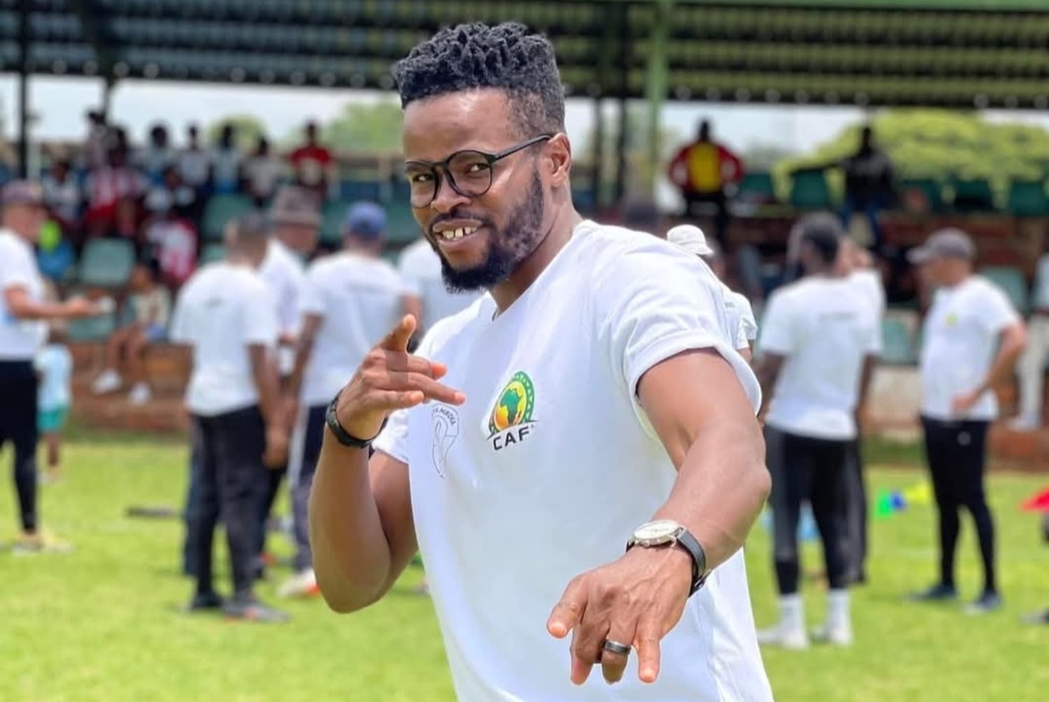 Willard Katsande during CAF coaching classes