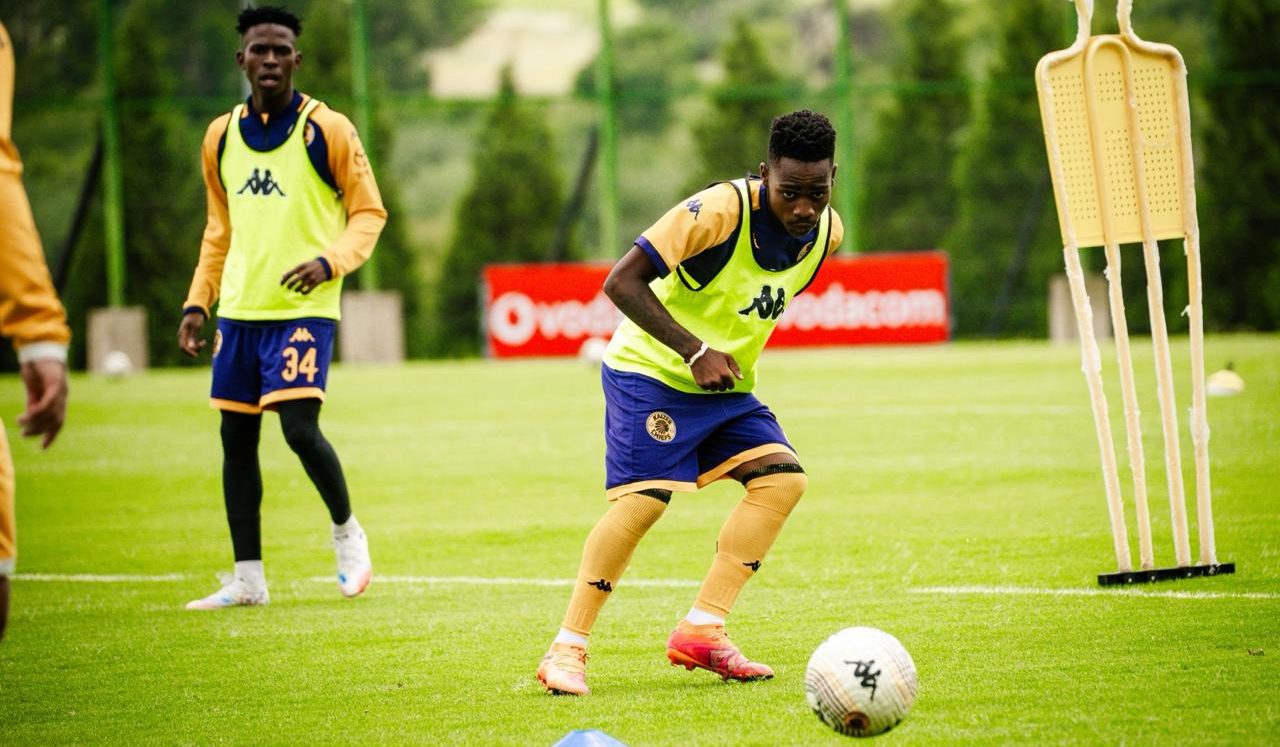 Youngster Mfundo Vilakazi of Kaizer Chiefs at training 