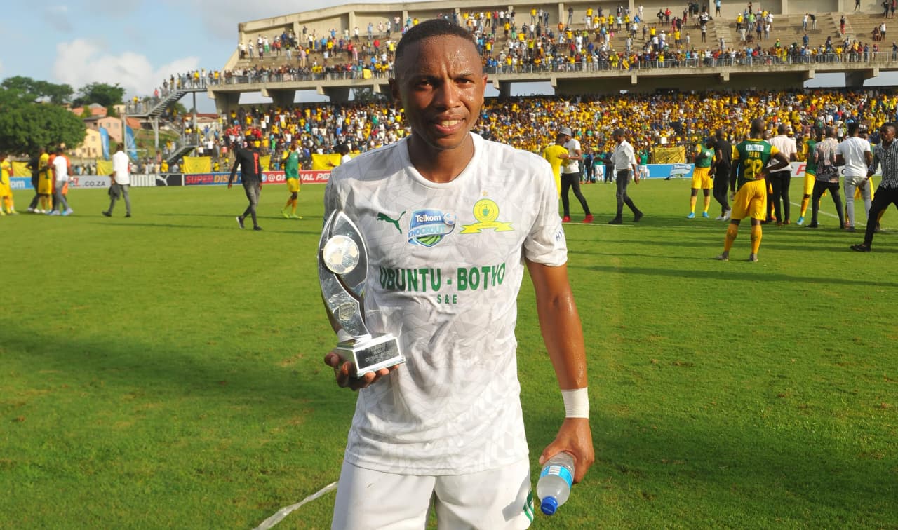 Andile Jali after winning a man of the match award