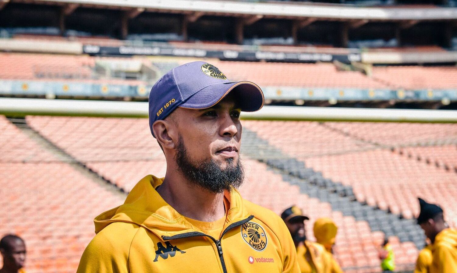 Brandon Petersen during Kaizer Chiefs pitch inspection