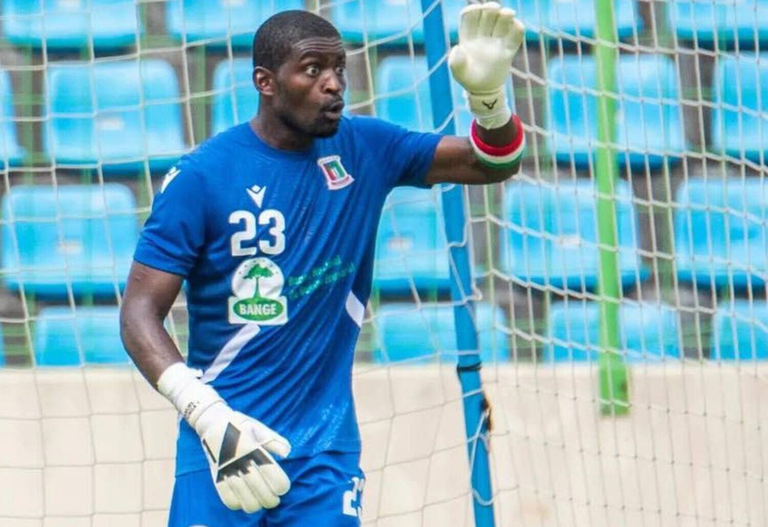Equatorial Guinea international goalkeeper Manuel Sapunga