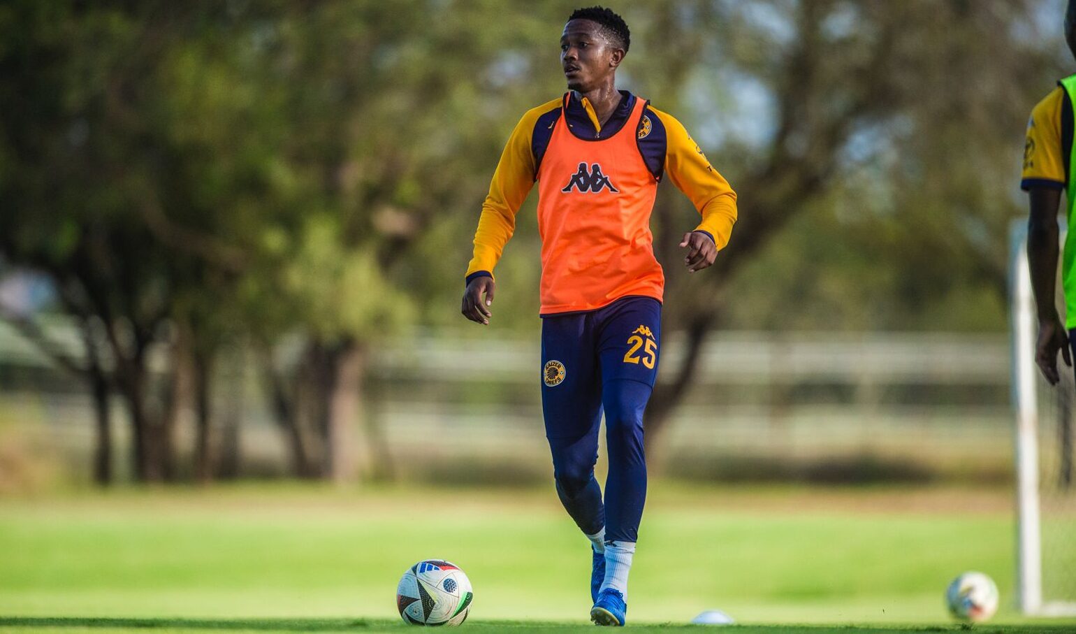 Given Msimango of Kaizer Chiefs at training