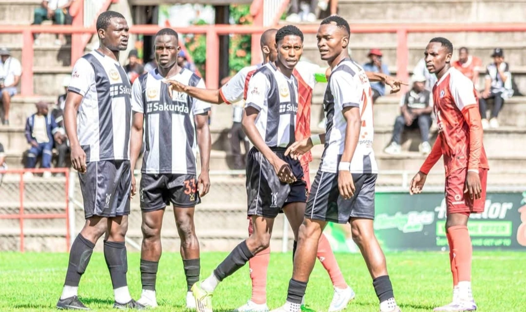 Highlanders FC during a Castle Lager Premier Soccer League match