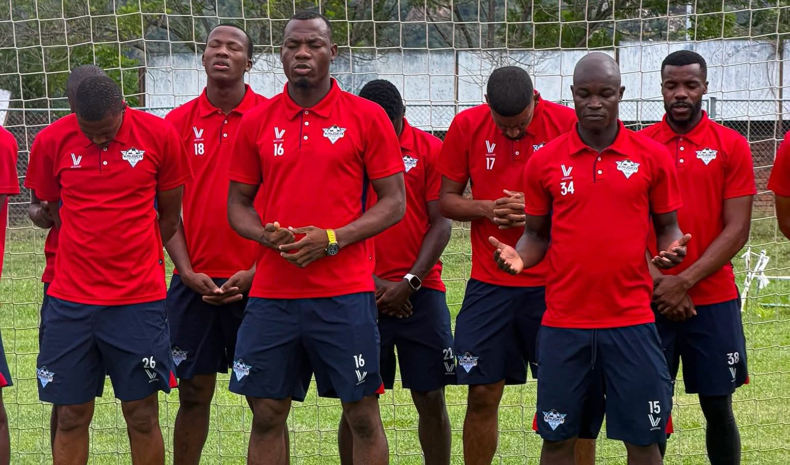 Kruger United in a pitch inspection