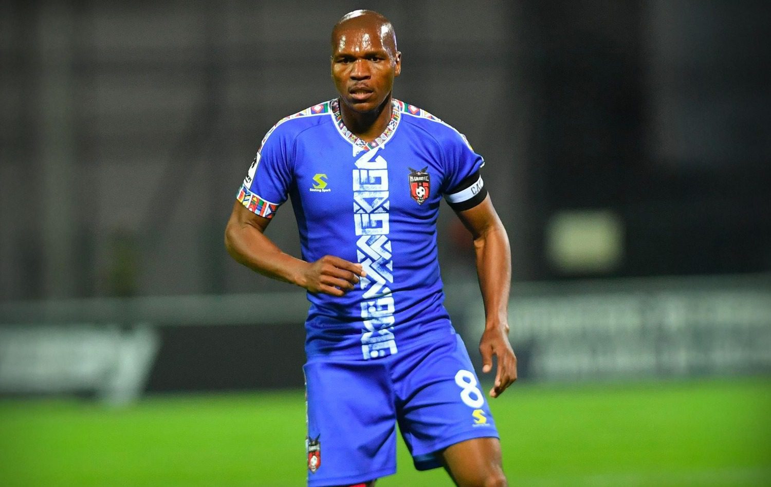 TS Galaxy captain Mlungisi Mbunjana in action