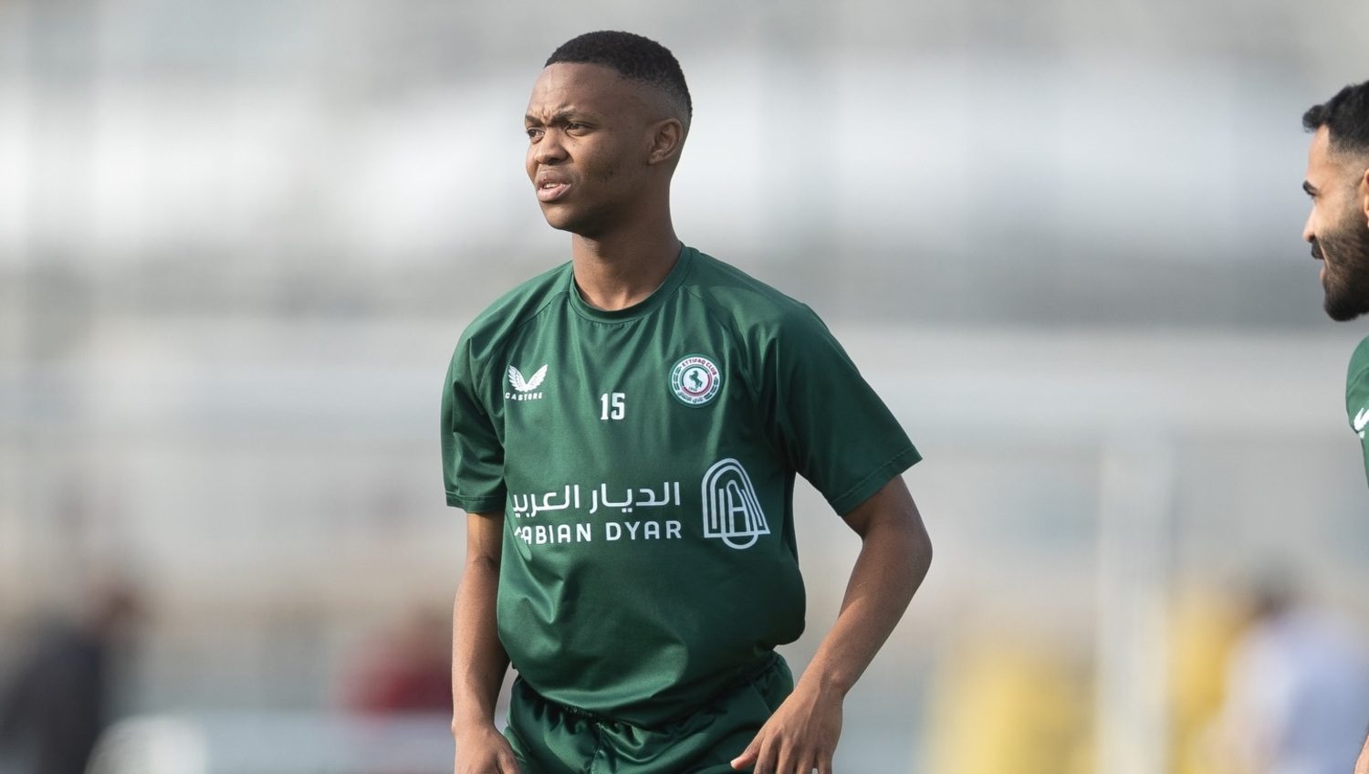 Mohau Nkota at Al Ettifaq training