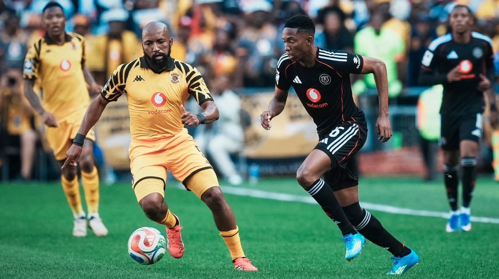 Orlando Pirates and Kaizer Chiefs in the Soweto derby
