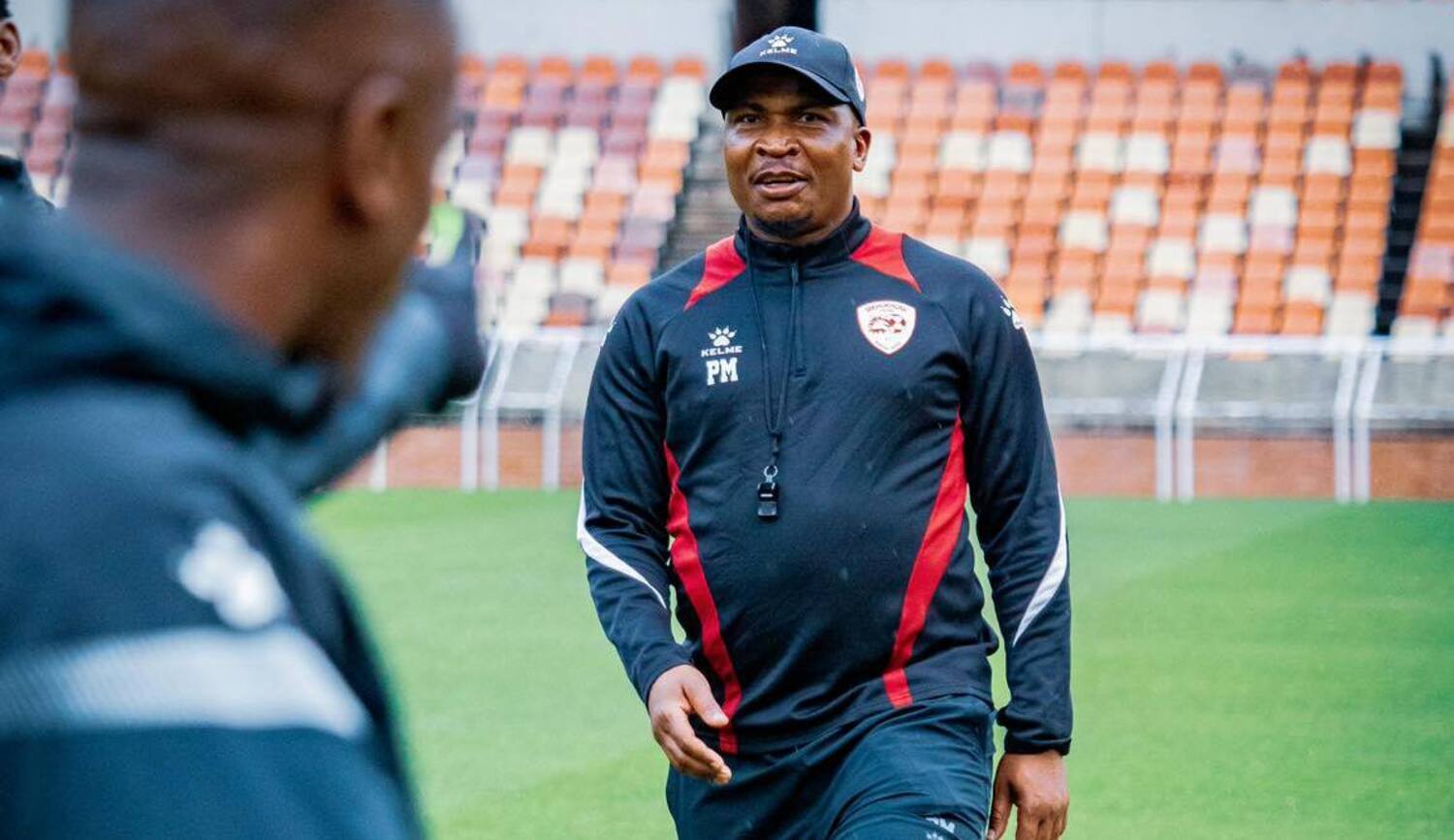 Paulus Masehe, Sekhukhune United coach at training