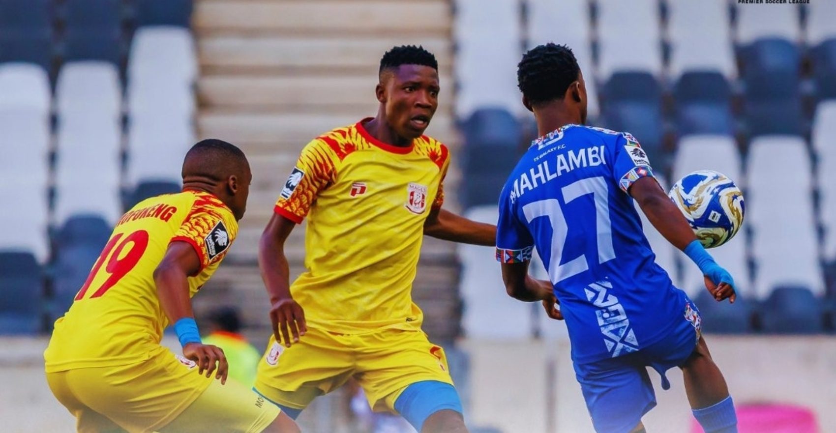TS Galaxy against Magesi FC at Mbombela Stadium