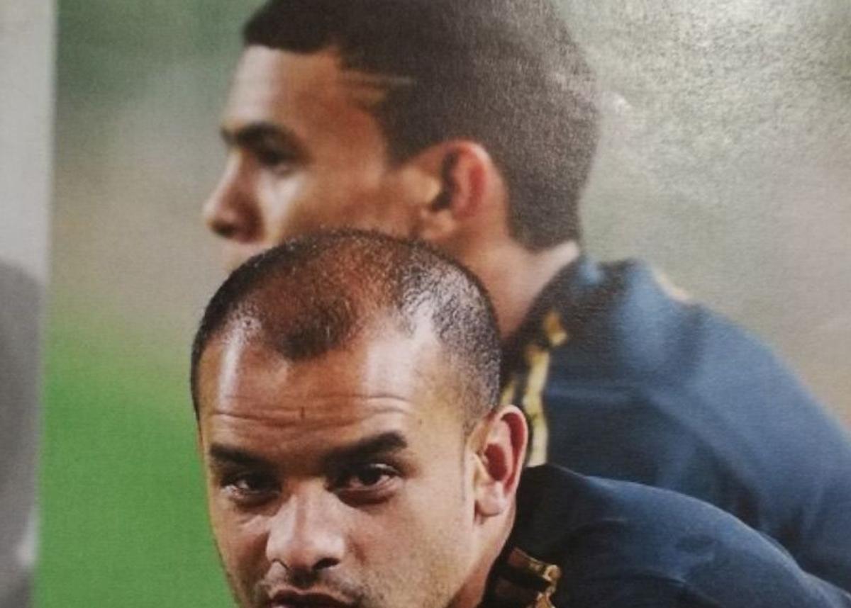 Lance Davids with Brandon Petersen at Ajax Cape Town. Image: Lance Davids (supplied)