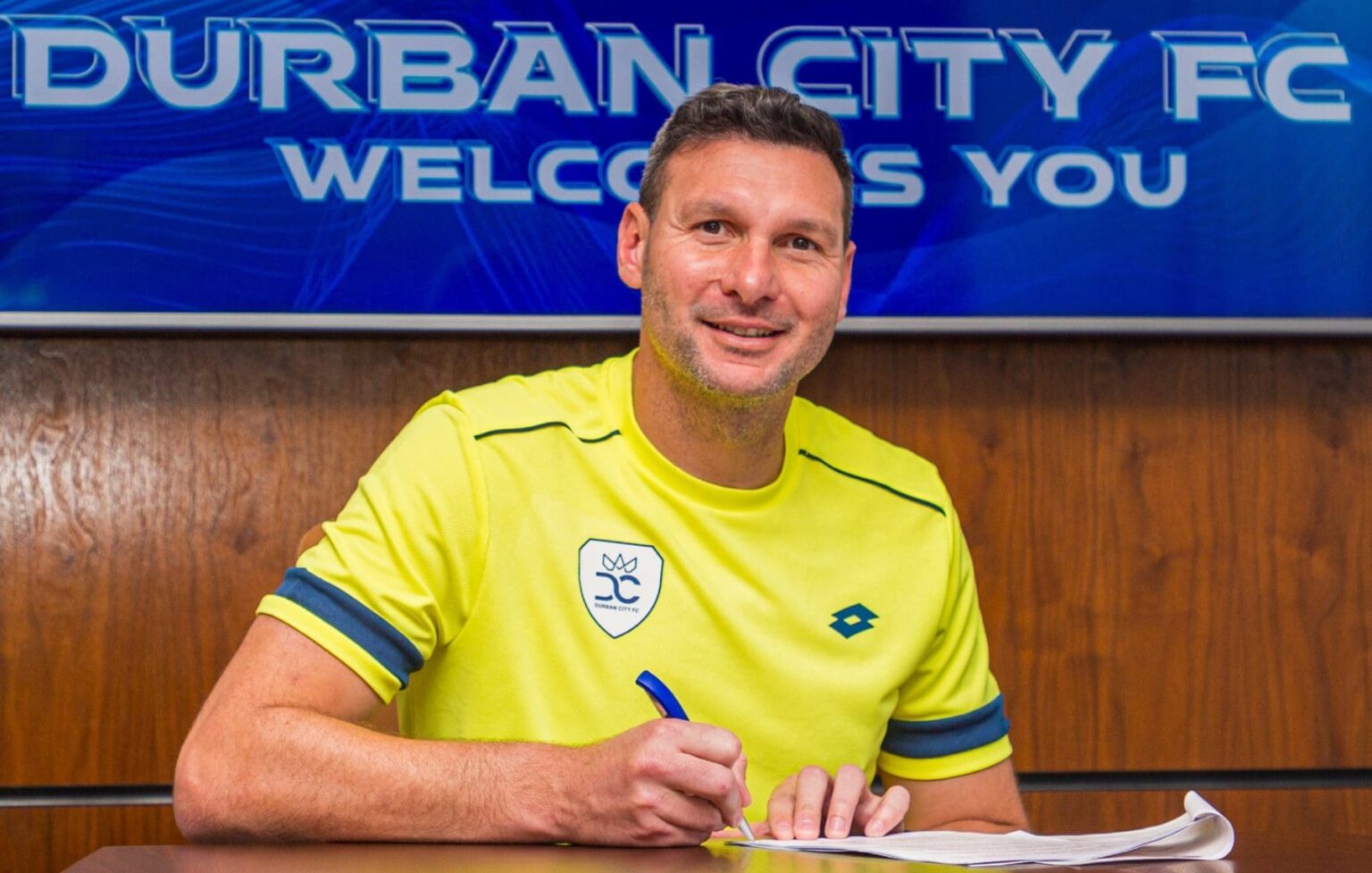 Darren Keet when he was unveiled by Durban City FC at the beginning of the season