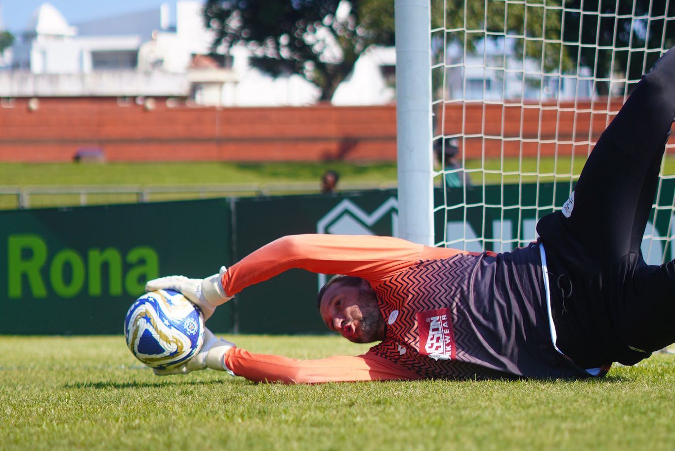 Darren Keet during Durban City FC's warm-up session