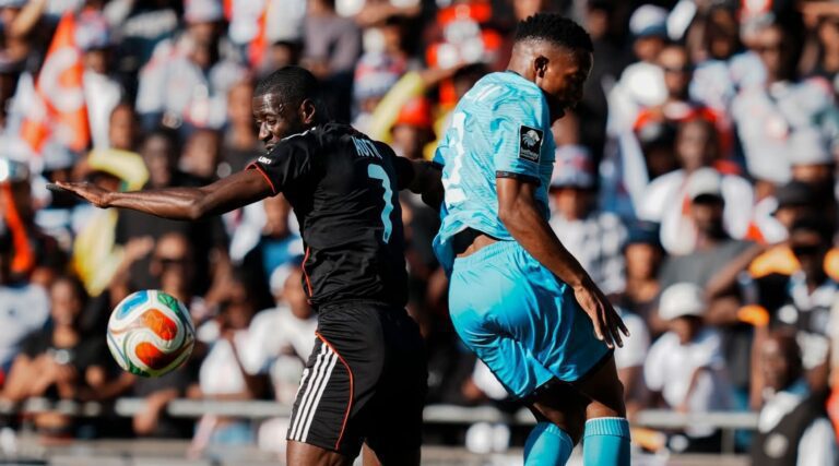 Deon Hotto in action for Orlando Pirates
