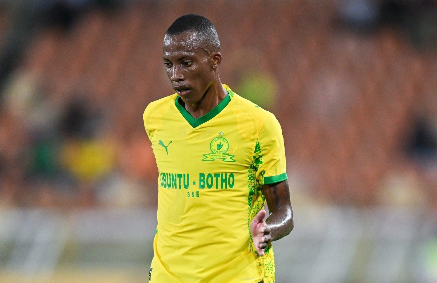 Divine Lunga in action for Mamelodi Sundowns