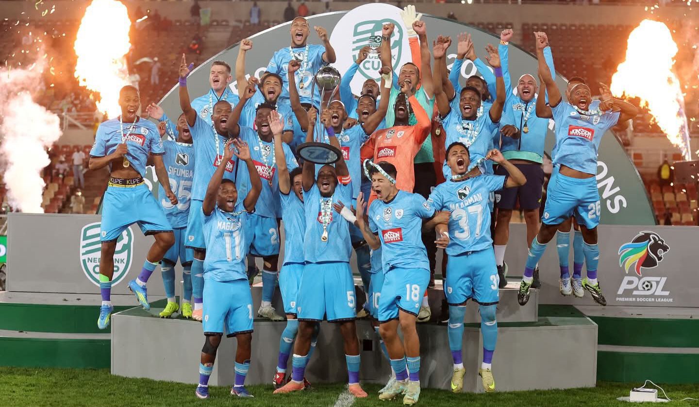 Durban City celebrates Nedbank Cup win against TS Galaxy