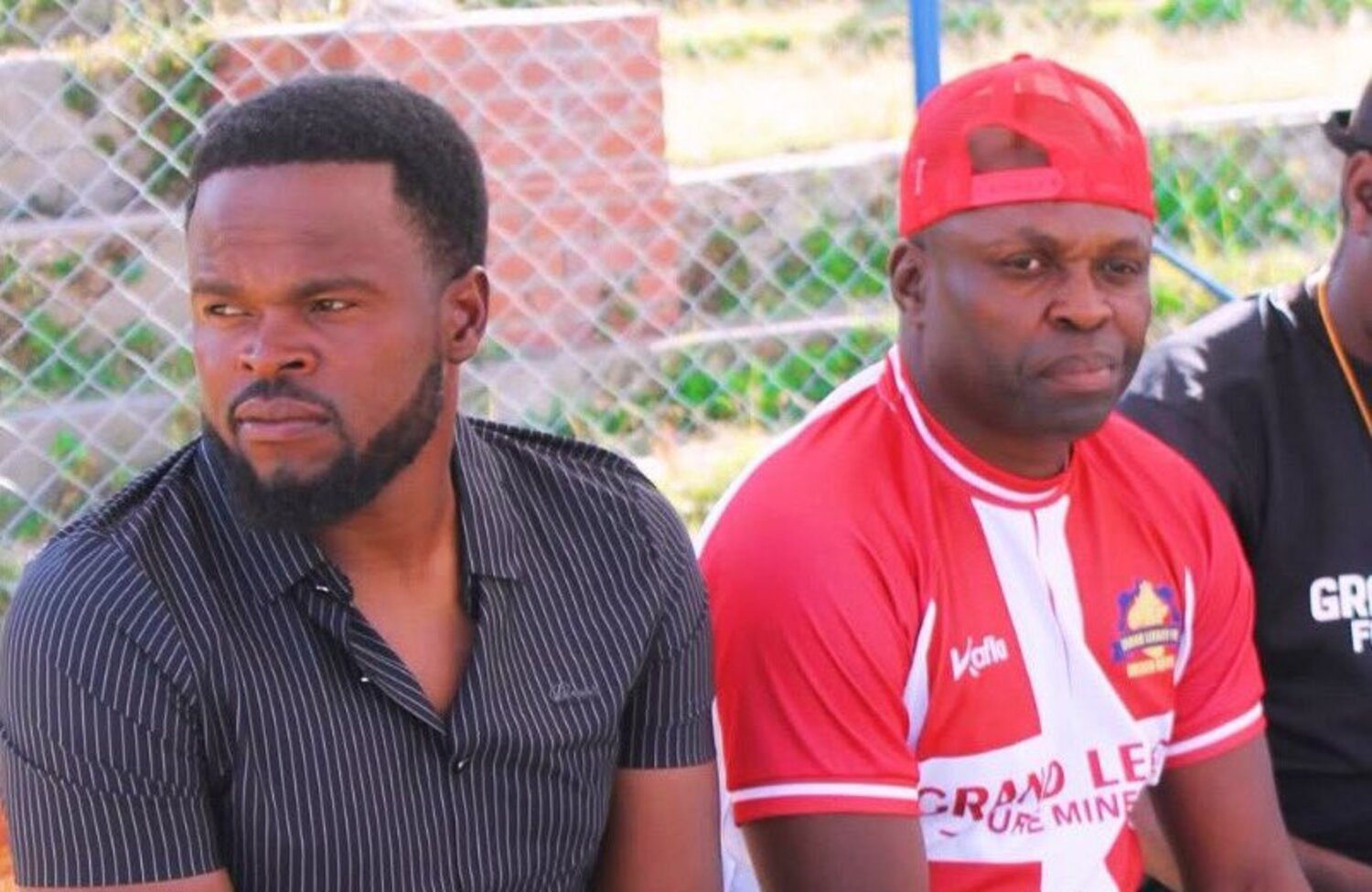 Former Kaizer Chiefs midfielder Willard Katsande on the Grand Legacy FC bench