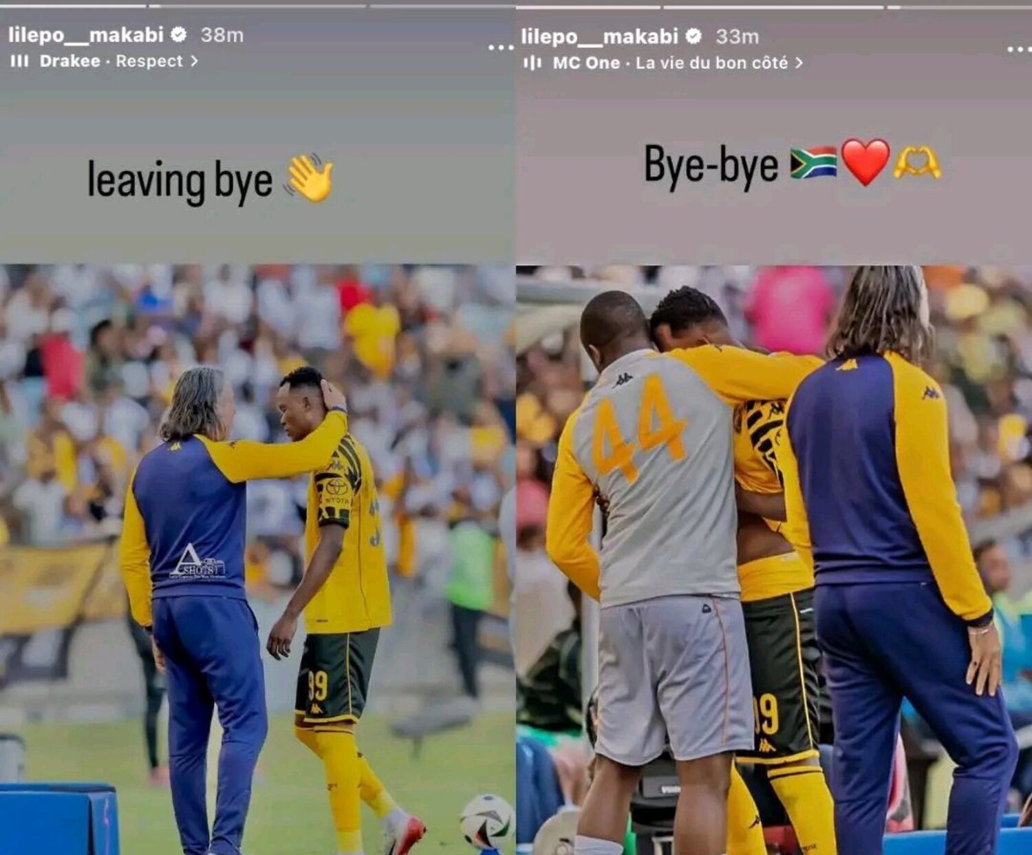 Glody Makabi Lilepo's deleted Instagram post