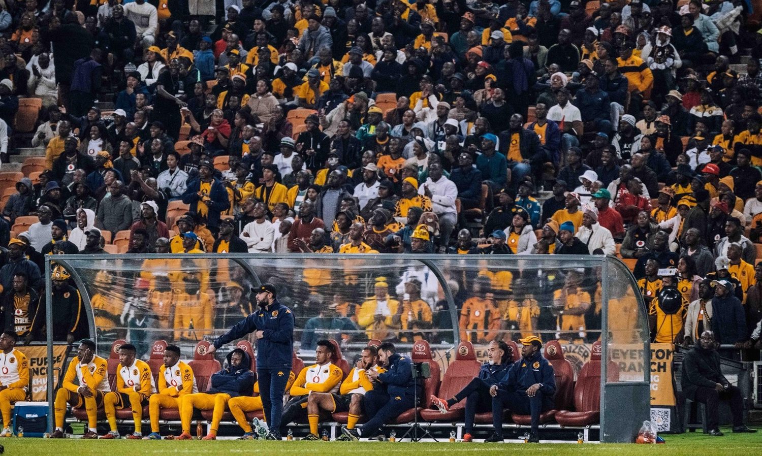Kaizer Chiefs coach Khalil Ben Youssef issuing instruction from the touchline