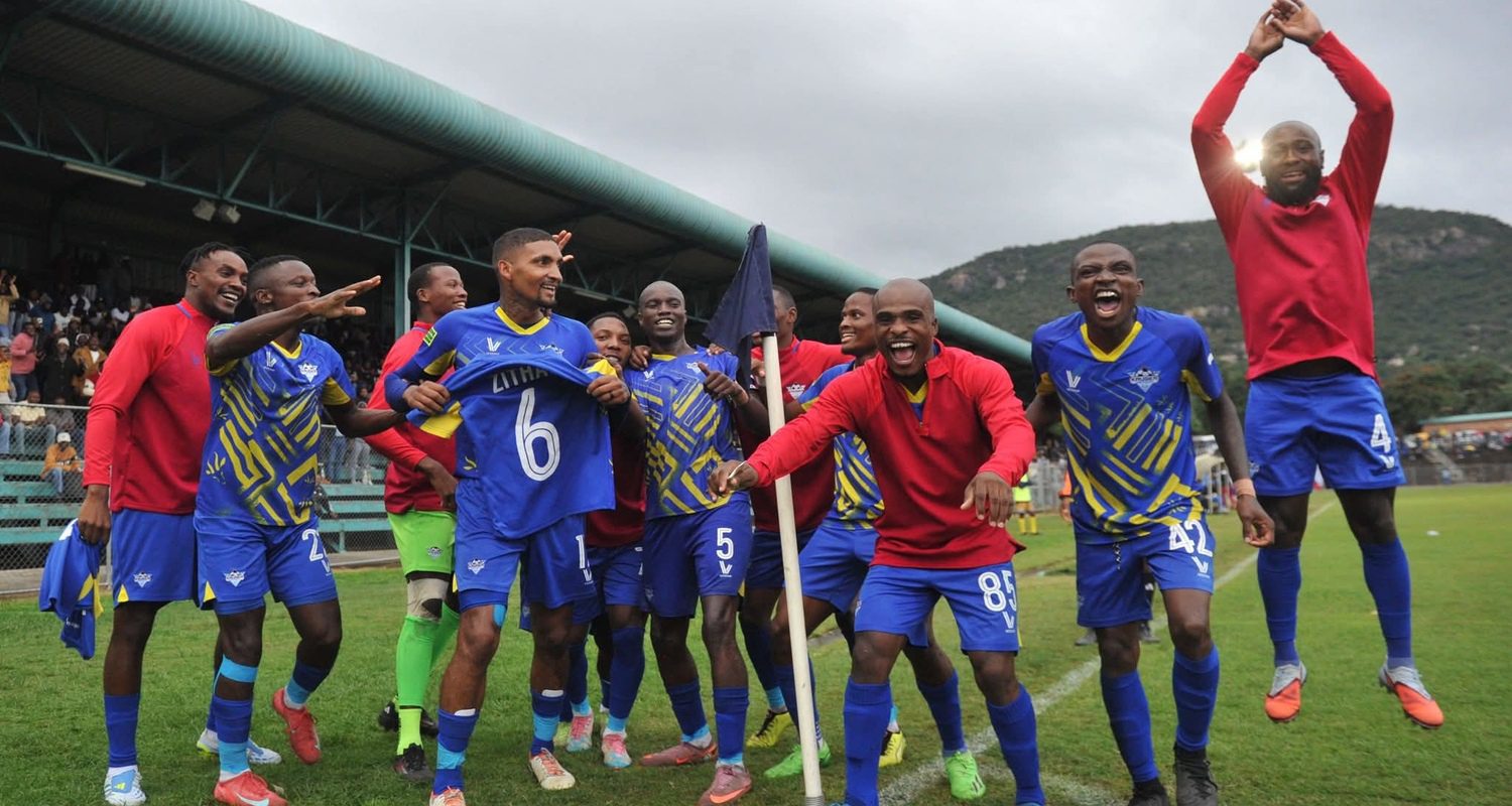 Kruger United celebriting promotion