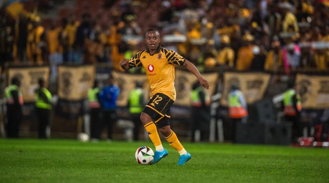 Nkosingiphile Ngcobo of Kaizer Chiefs in action