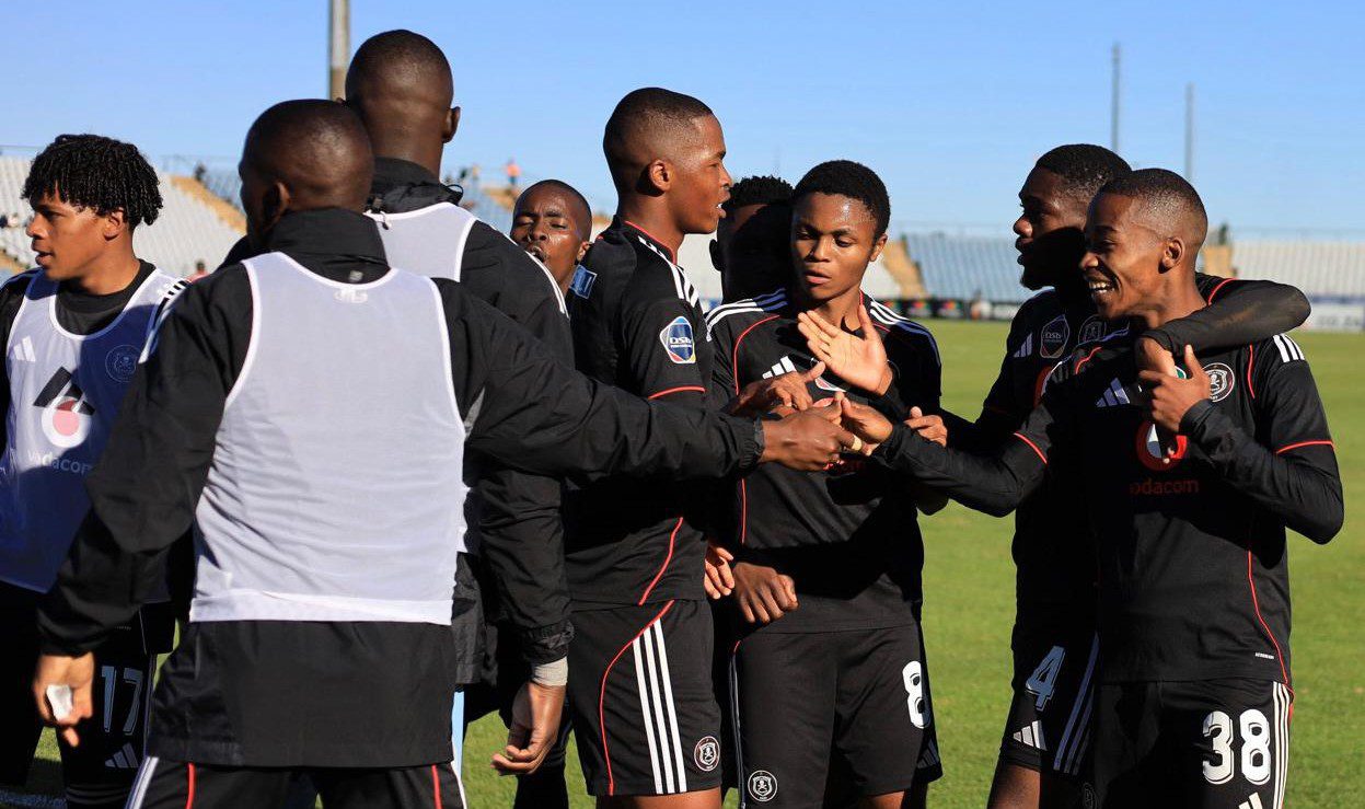 Orlando Pirates DDC players in celebratory mood