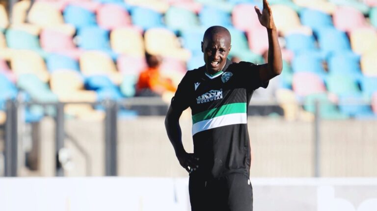 Nyiko Mobbie with Siwelele FC